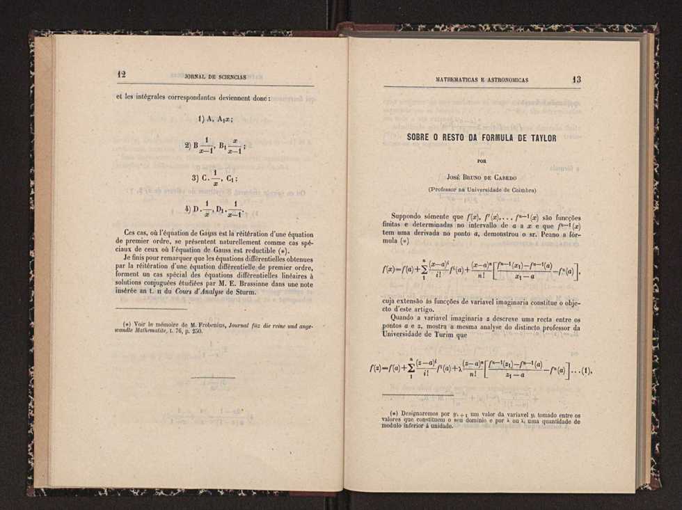 Jornal de sciencias mathematicas e astronomicas. Vol. 10 8
