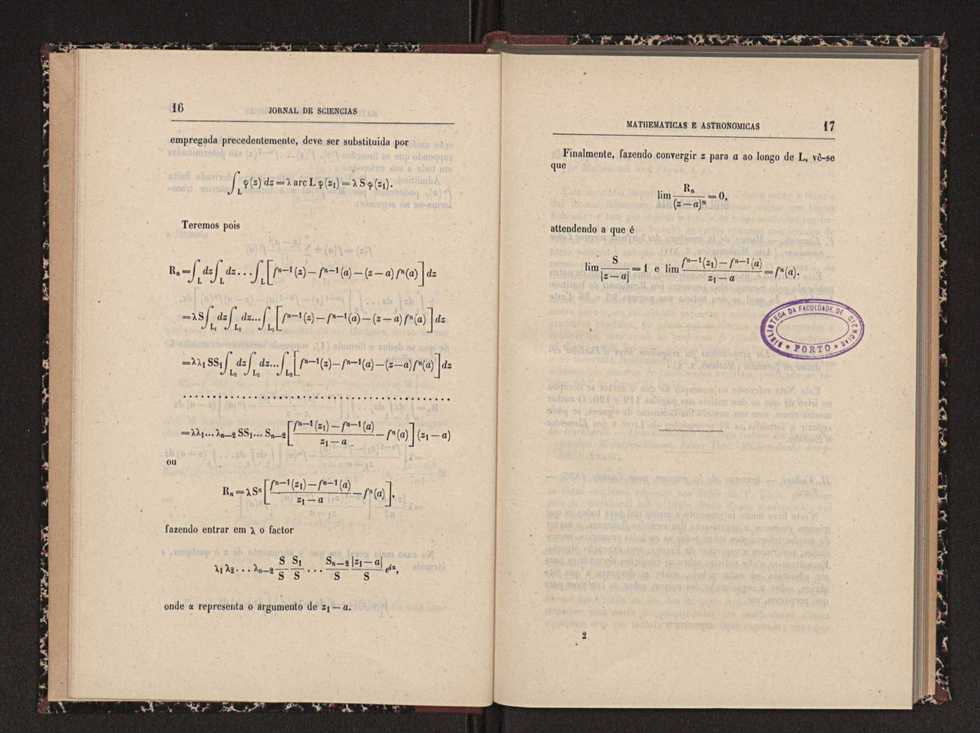 Jornal de sciencias mathematicas e astronomicas. Vol. 10 10