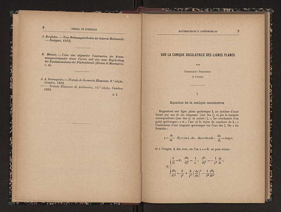 Jornal de sciencias mathematicas e astronomicas. Vol. 11 6