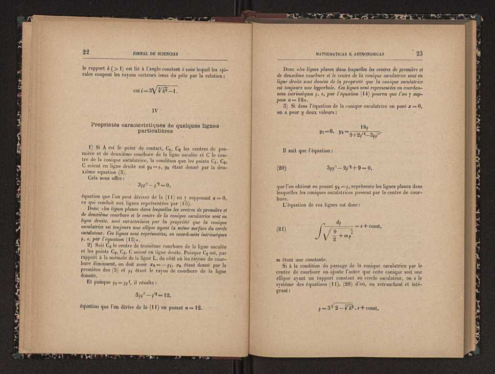 Jornal de sciencias mathematicas e astronomicas. Vol. 11 13
