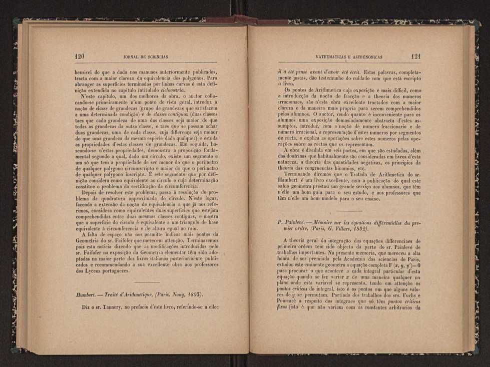 Jornal de sciencias mathematicas e astronomicas. Vol. 11 62
