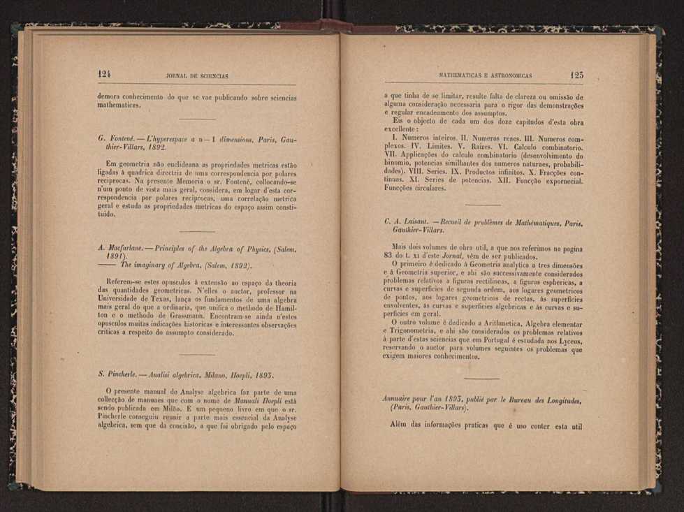 Jornal de sciencias mathematicas e astronomicas. Vol. 11 64