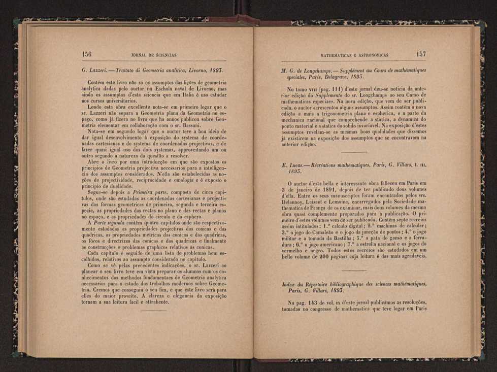 Jornal de sciencias mathematicas e astronomicas. Vol. 11 80