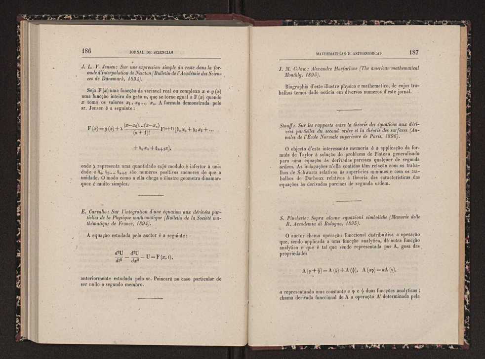 Jornal de sciencias mathematicas e astronomicas. Vol. 12 95