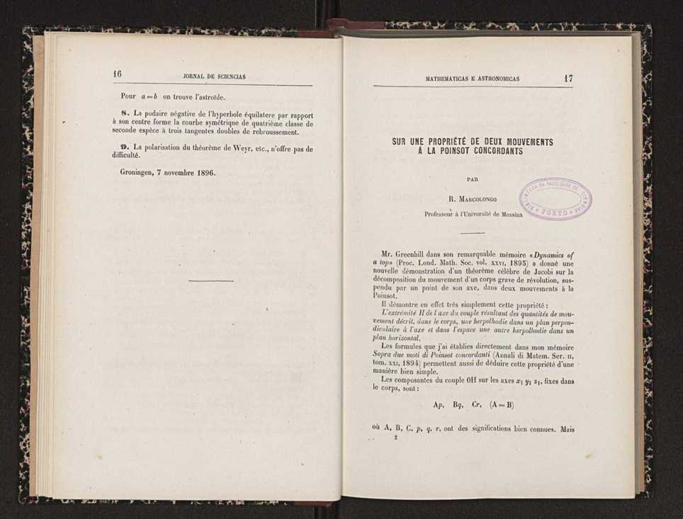 Jornal de sciencias mathematicas e astronomicas. Vol. 13 10