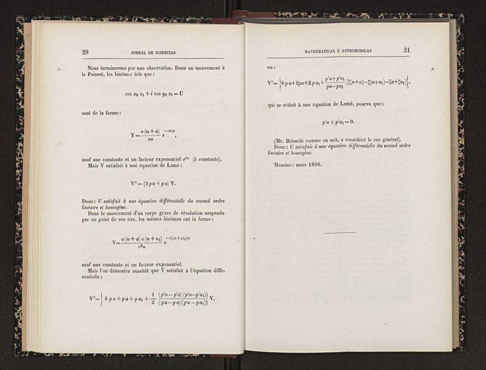 Jornal de sciencias mathematicas e astronomicas. Vol. 13 12