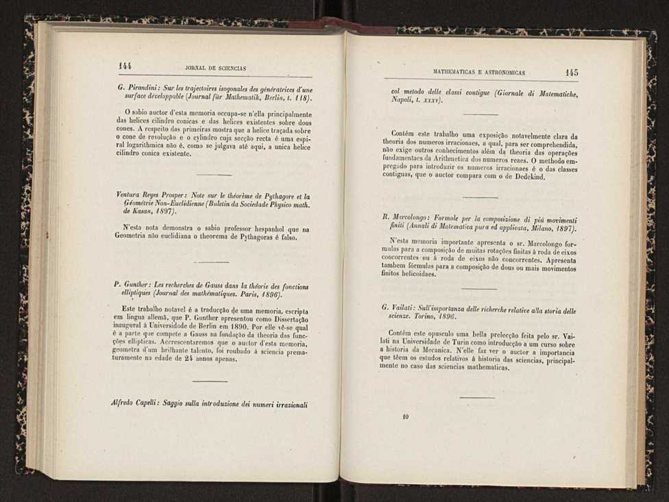 Jornal de sciencias mathematicas e astronomicas. Vol. 13 74