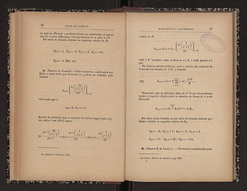 Jornal de sciencias mathematicas e astronomicas. Vol. 15 10