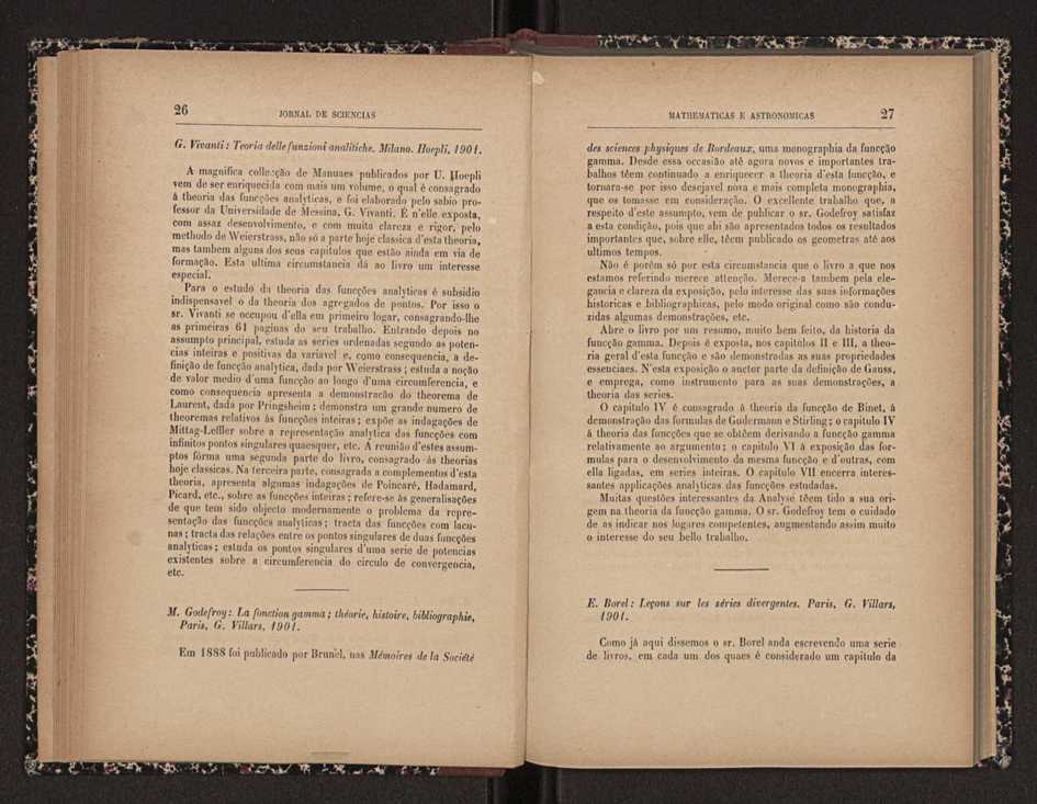 Jornal de sciencias mathematicas e astronomicas. Vol. 15 15