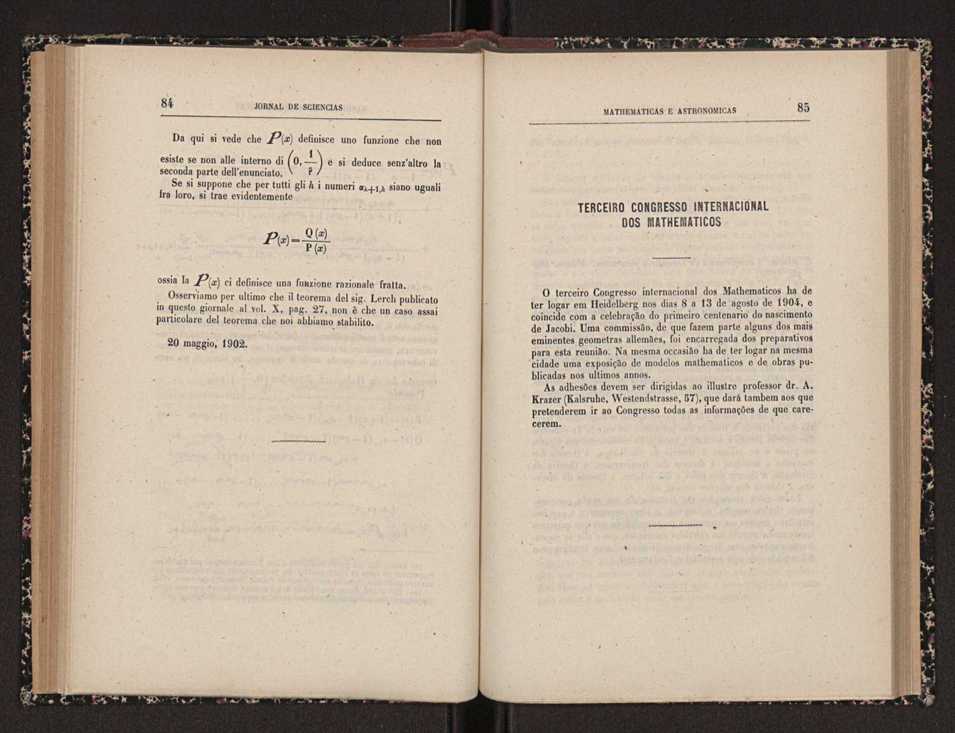 Jornal de sciencias mathematicas e astronomicas. Vol. 15 44