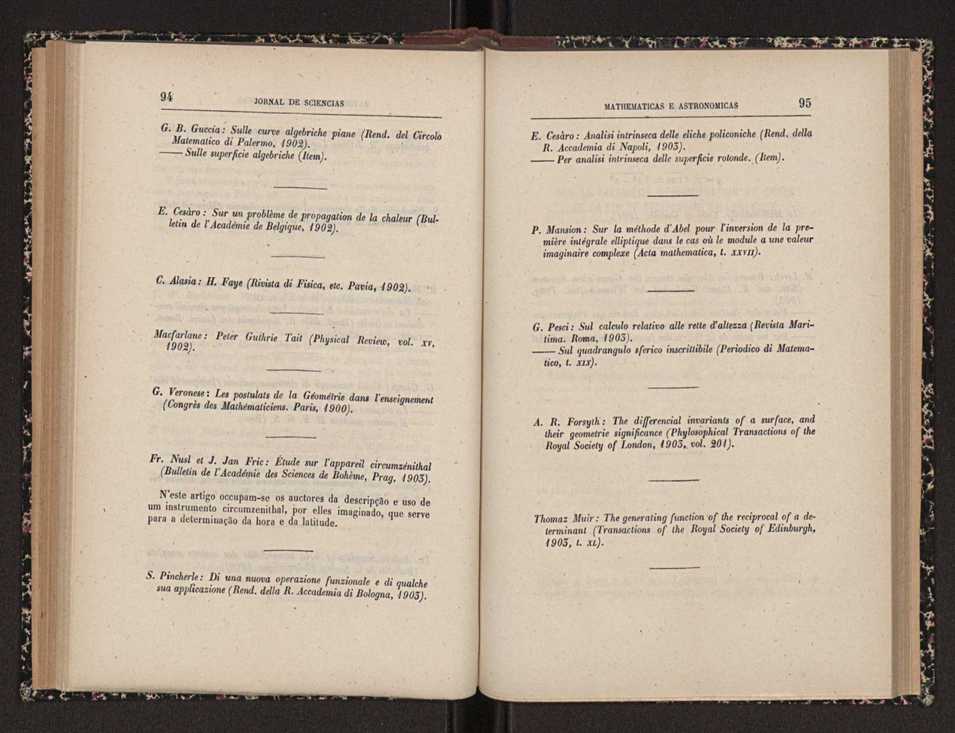 Jornal de sciencias mathematicas e astronomicas. Vol. 15 49