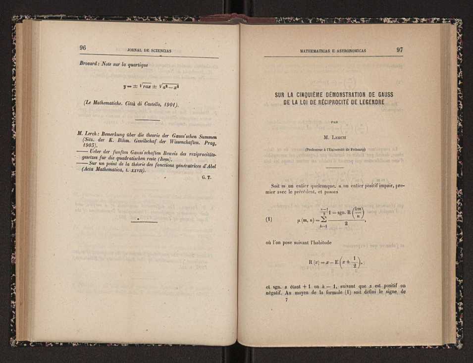 Jornal de sciencias mathematicas e astronomicas. Vol. 15 50