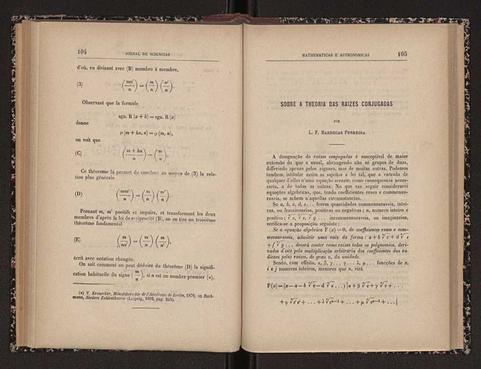 Jornal de sciencias mathematicas e astronomicas. Vol. 15 54