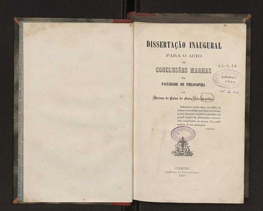 Dissertao inaugural para o acto de concluses magnas na Faculdade de Philosophia:[Argumento]:[As causas actuais explicam as differentes epochas geologicas?] 3