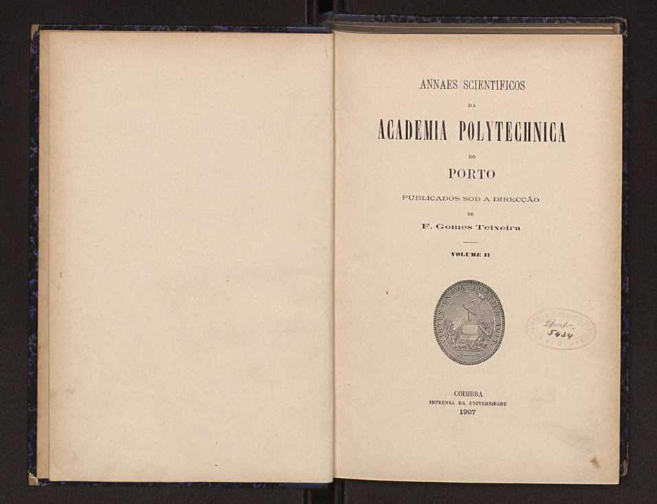Annaes scientificos da Academia Polytecnica do Porto. Vol. 2 3