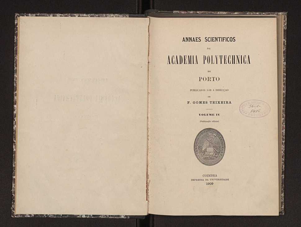 Annaes scientificos da Academia Polytecnica do Porto. Vol. 4 3