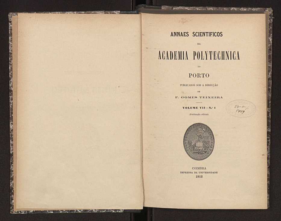 Annaes scientificos da Academia Polytecnica do Porto. Vol. 7 3