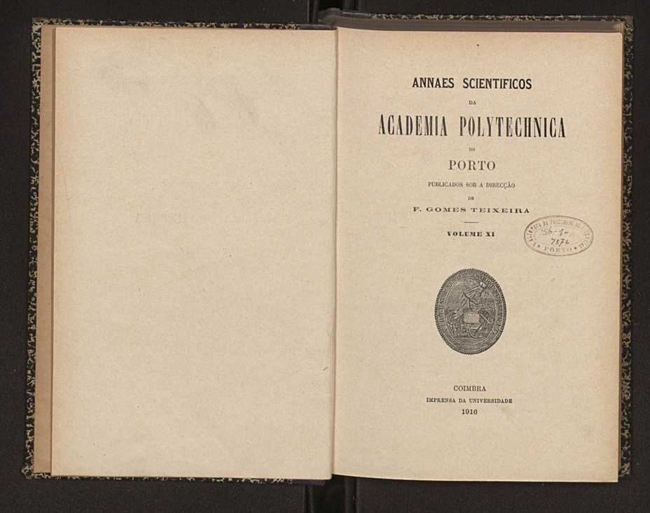 Annaes scientificos da Academia Polytecnica do Porto. Vol. 11 3