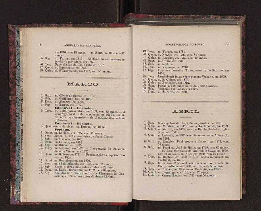 Annuario da Academia Polytechnica do Porto. A. 1 (1877-1878) / Ex. 2 6