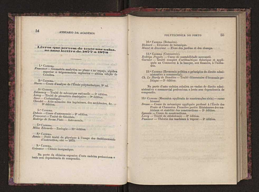 Annuario da Academia Polytechnica do Porto. A. 1 (1877-1878) / Ex. 2 29