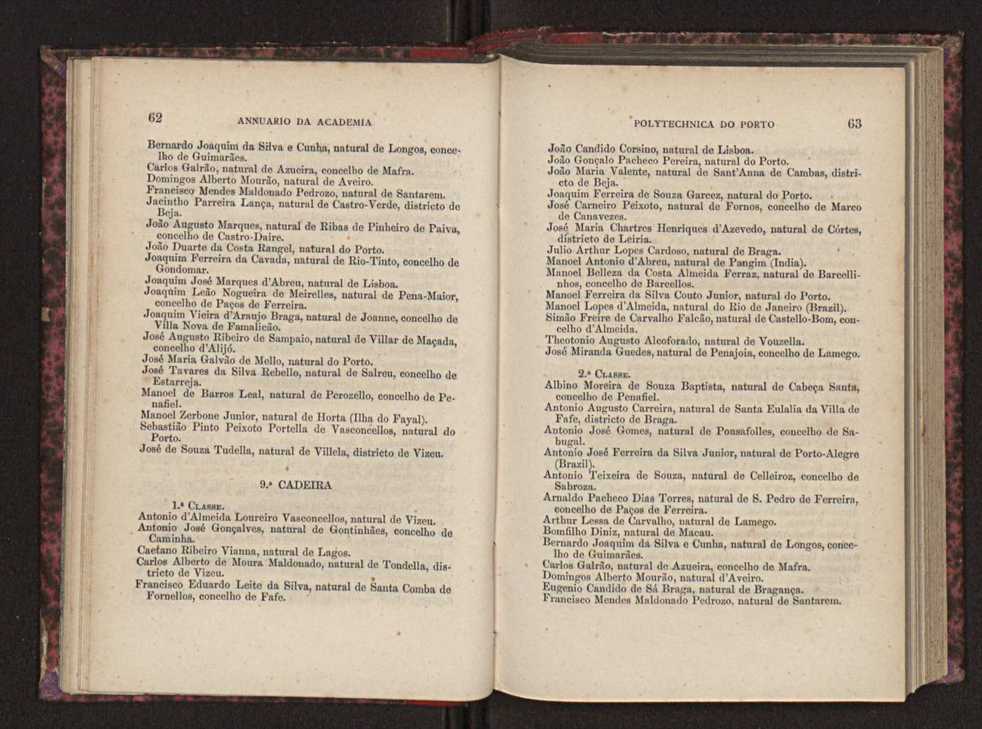 Annuario da Academia Polytechnica do Porto. A. 1 (1877-1878) / Ex. 2 33