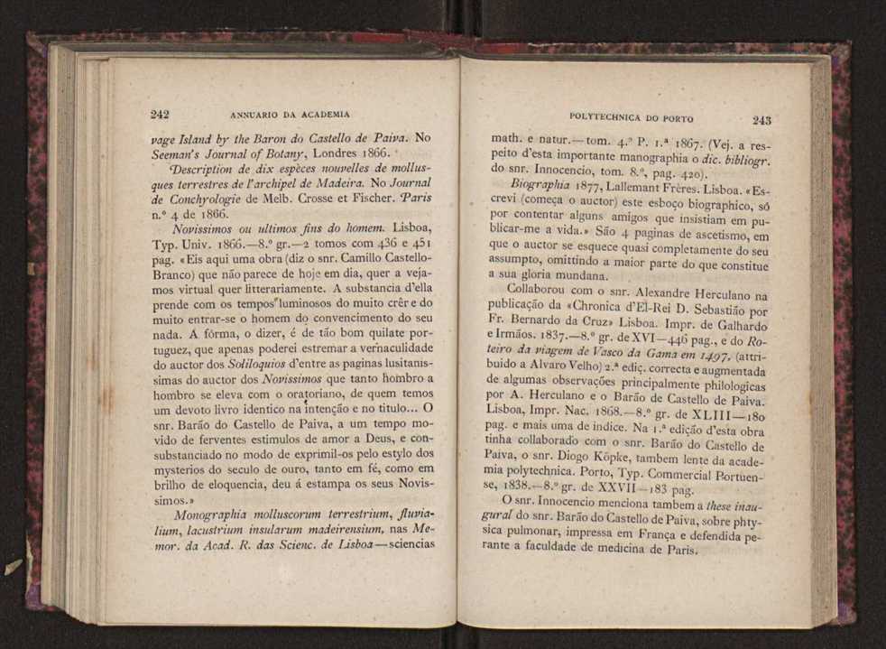 Annuario da Academia Polytechnica do Porto. A. 1 (1877-1878) / Ex. 2 122