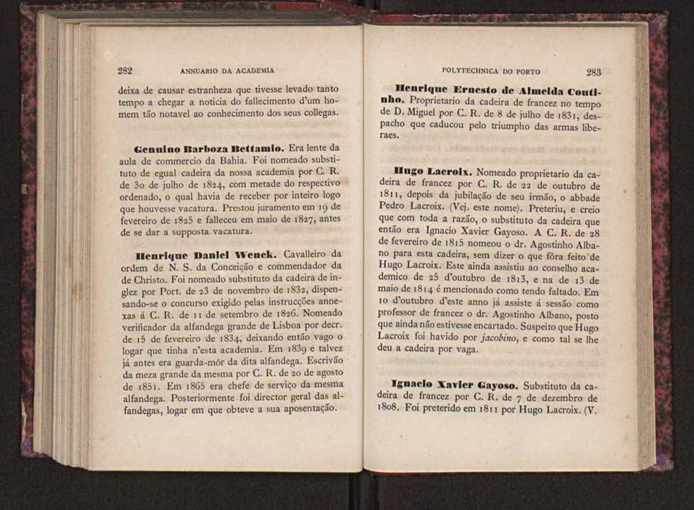 Annuario da Academia Polytechnica do Porto. A. 1 (1877-1878) / Ex. 2 142