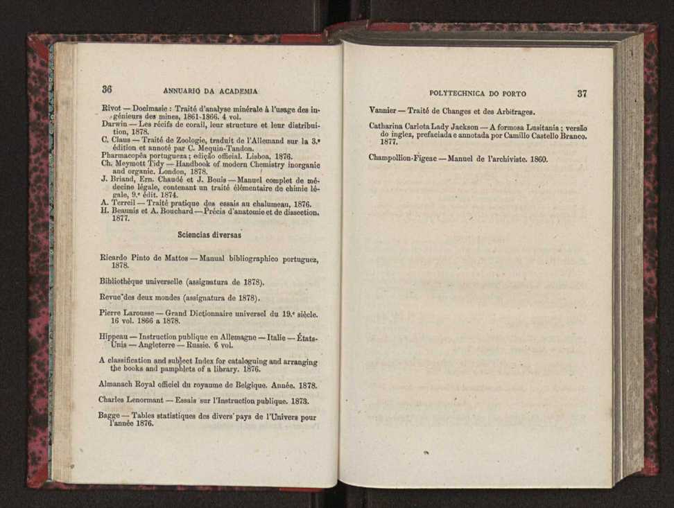 Annuario da Academia Polytechnica do Porto. A. 2 (1878-1879) / Ex. 2 22