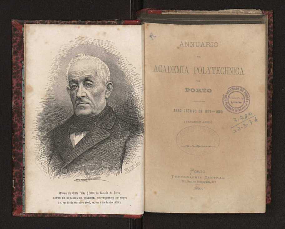 Annuario da Academia Polytechnica do Porto. A. 3 (1879-1880) / Ex. 2 3