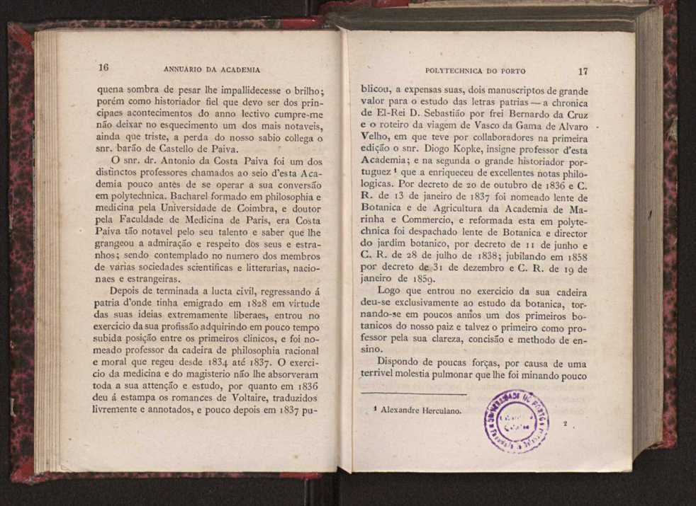 Annuario da Academia Polytechnica do Porto. A. 3 (1879-1880) / Ex. 2 12