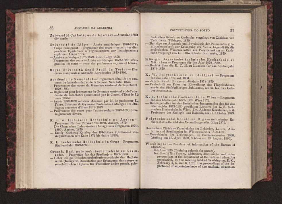 Annuario da Academia Polytechnica do Porto. A. 3 (1879-1880) / Ex. 2 22