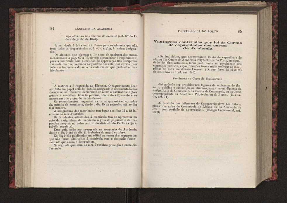 Annuario da Academia Polytechnica do Porto. A. 3 (1879-1880) / Ex. 2 45
