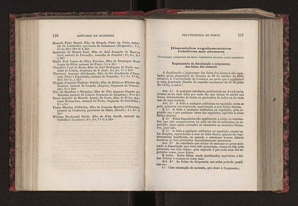Annuario da Academia Polytechnica do Porto. A. 3 (1879-1880) / Ex. 2 61