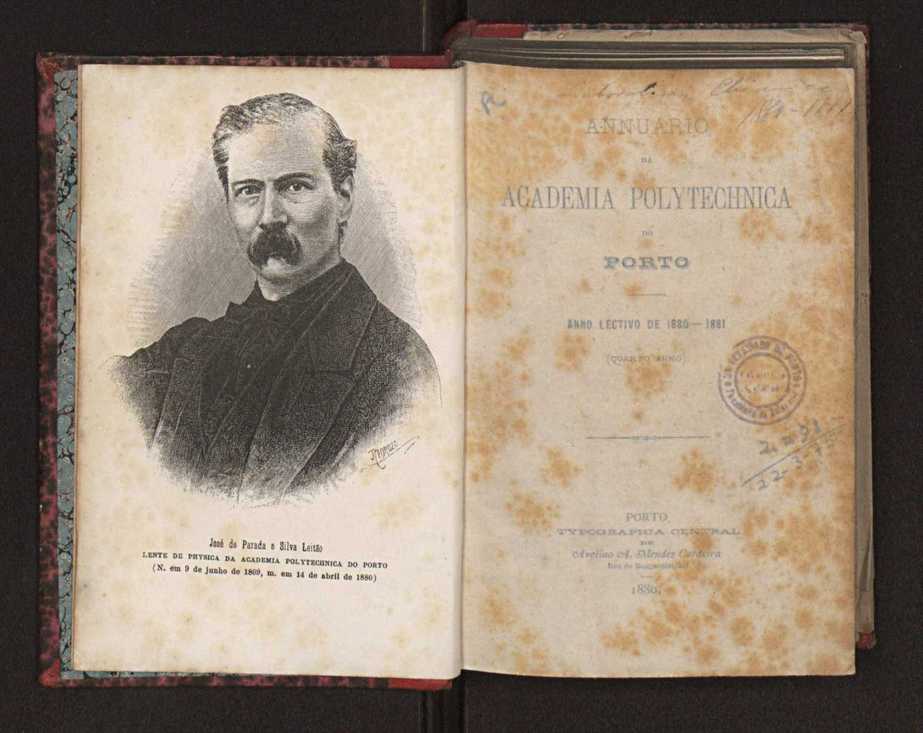 Annuario da Academia Polytechnica do Porto. A. 4 (1880-1881) / Ex. 2 3