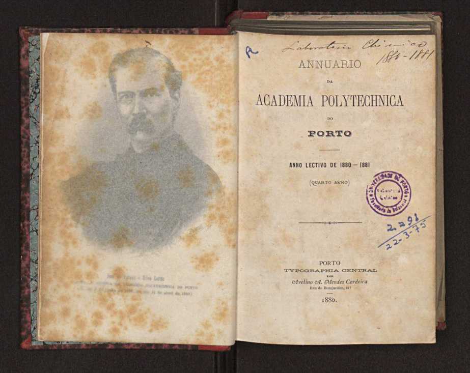 Annuario da Academia Polytechnica do Porto. A. 4 (1880-1881) / Ex. 2 4