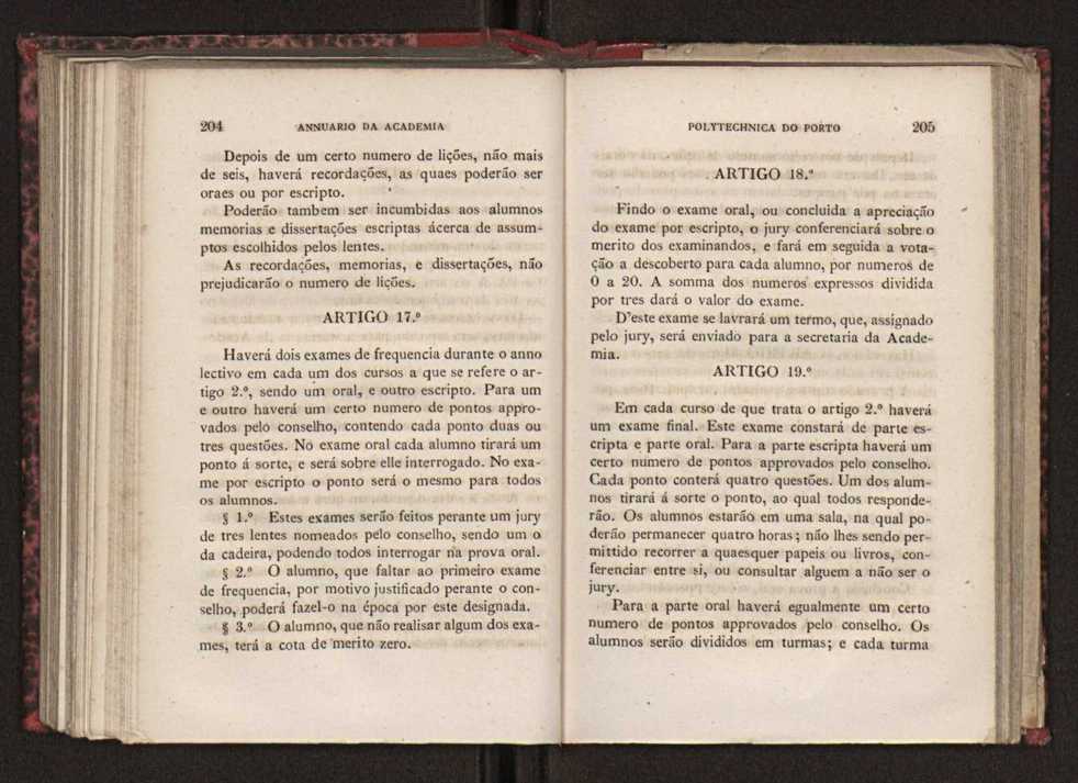 Annuario da Academia Polytechnica do Porto. A. 4 (1880-1881) / Ex. 2 105