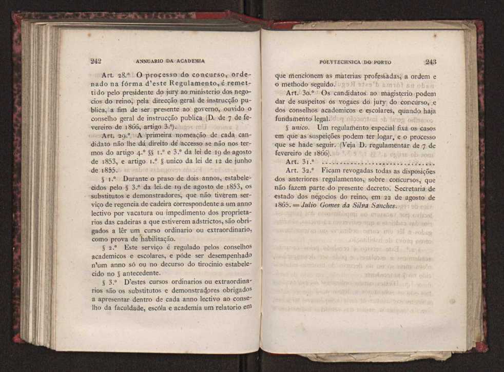 Annuario da Academia Polytechnica do Porto. A. 4 (1880-1881) / Ex. 2 124