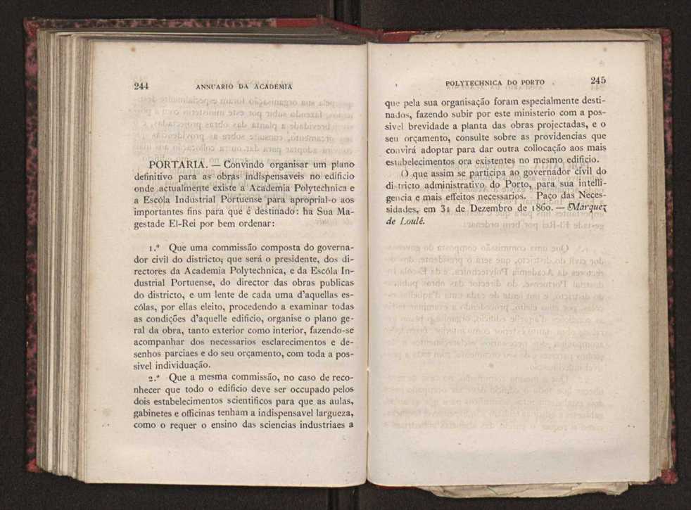 Annuario da Academia Polytechnica do Porto. A. 4 (1880-1881) / Ex. 2 125