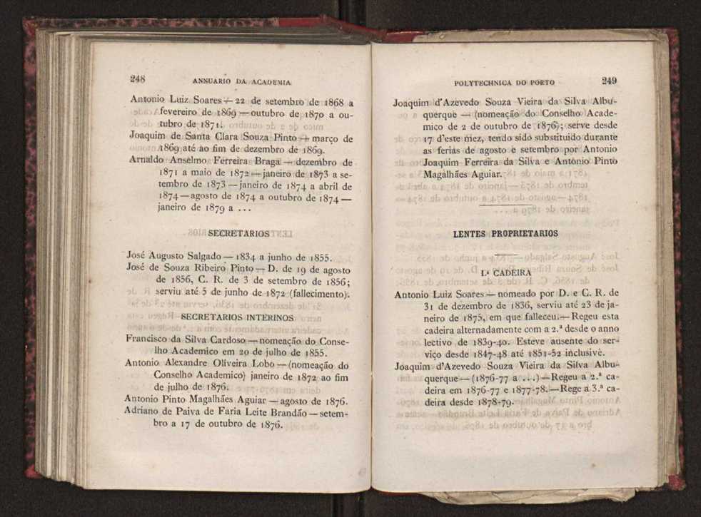 Annuario da Academia Polytechnica do Porto. A. 4 (1880-1881) / Ex. 2 127