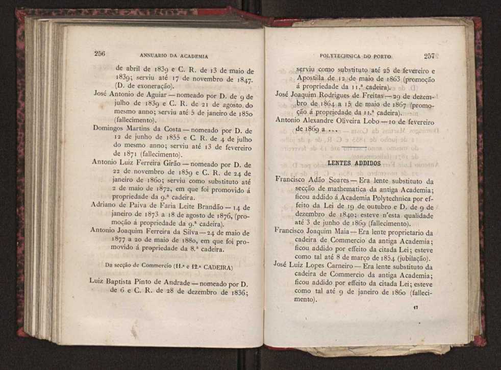 Annuario da Academia Polytechnica do Porto. A. 4 (1880-1881) / Ex. 2 131