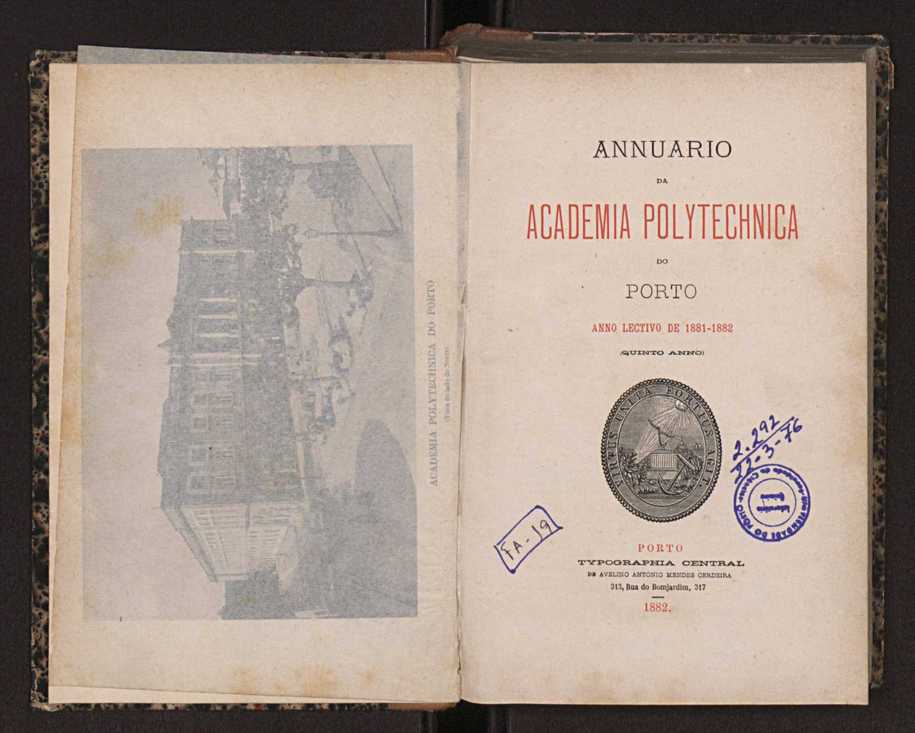 Annuario da Academia Polytechnica do Porto. A. 5 (1881-1882) / Ex. 2 4