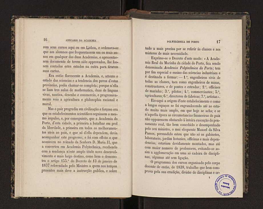 Annuario da Academia Polytechnica do Porto. A. 5 (1881-1882) / Ex. 2 12