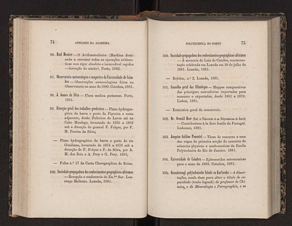 Annuario da Academia Polytechnica do Porto. A. 5 (1881-1882) / Ex. 2 41