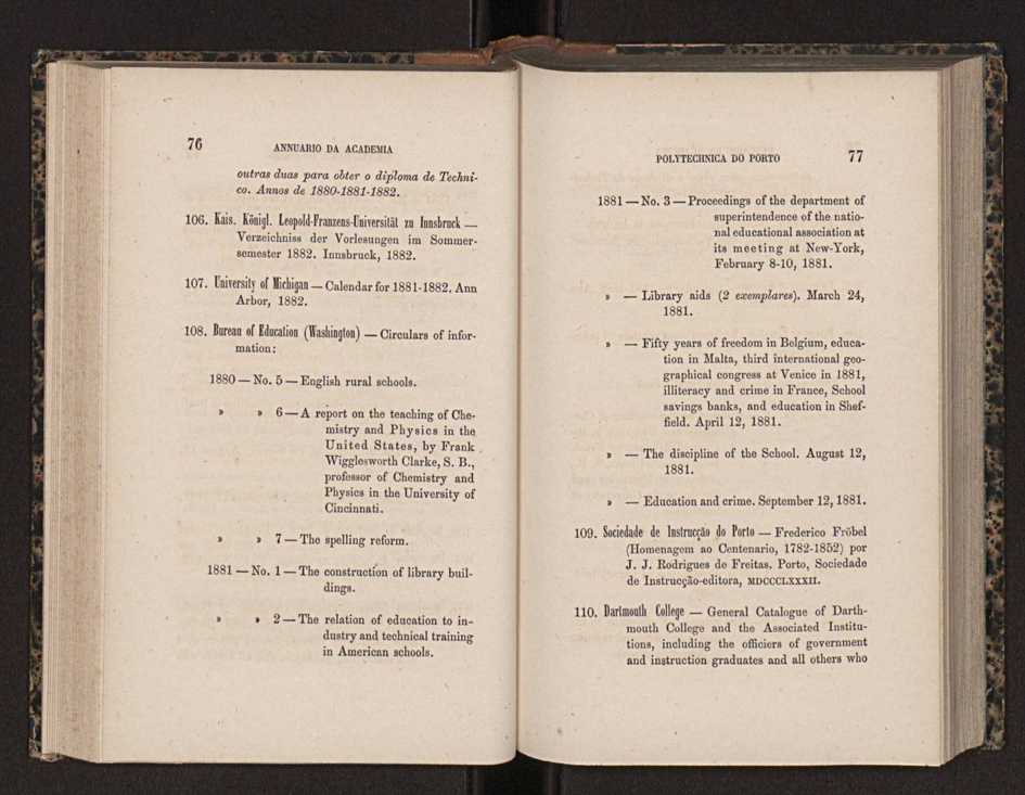 Annuario da Academia Polytechnica do Porto. A. 5 (1881-1882) / Ex. 2 42
