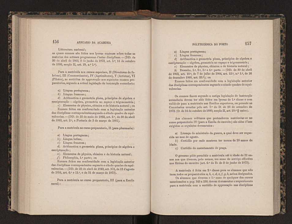 Annuario da Academia Polytechnica do Porto. A. 5 (1881-1882) / Ex. 2 82