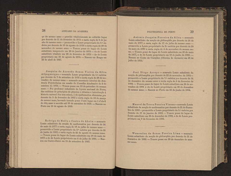 Annuario da Academia Polytechnica do Porto. A. 6 (1882-1883) / Ex. 2 25