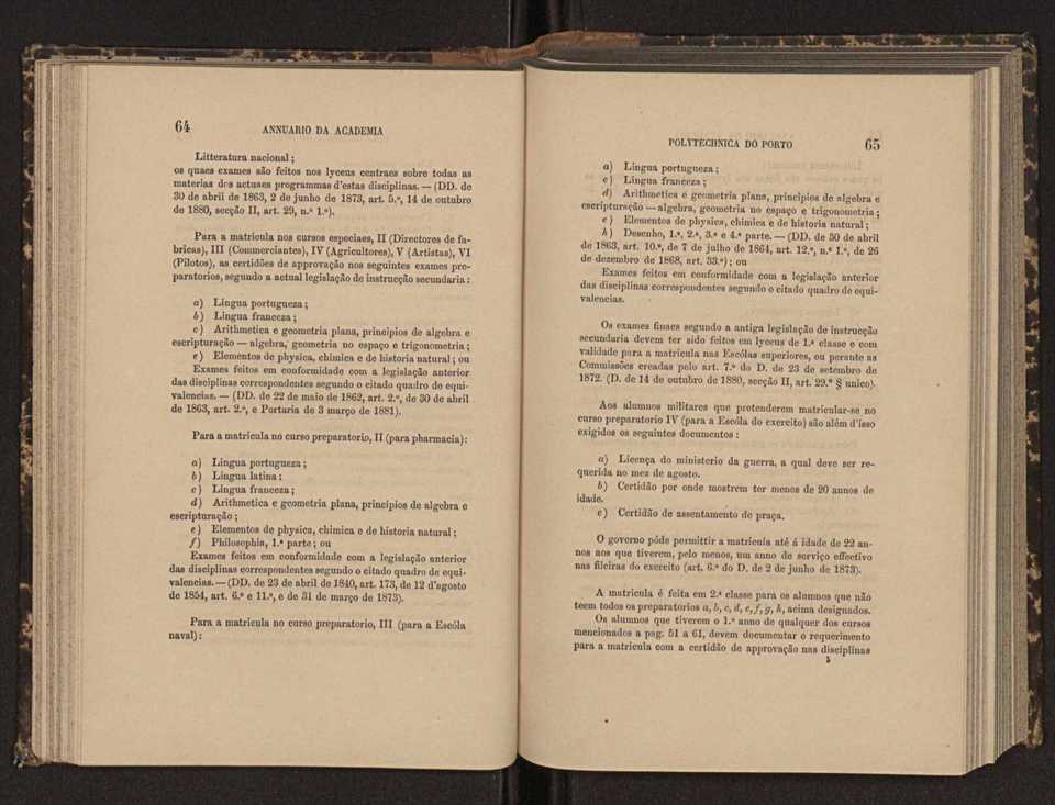 Annuario da Academia Polytechnica do Porto. A. 6 (1882-1883) / Ex. 2 38