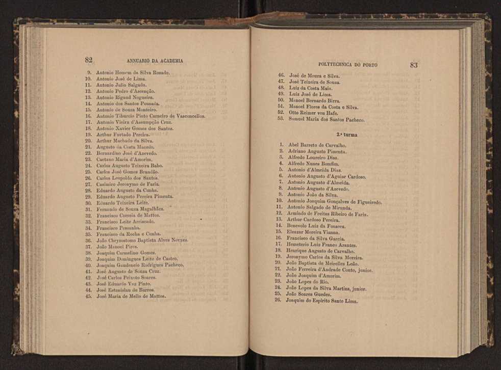 Annuario da Academia Polytechnica do Porto. A. 6 (1882-1883) / Ex. 2 46