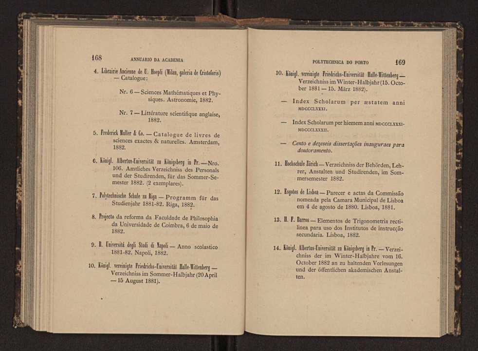 Annuario da Academia Polytechnica do Porto. A. 6 (1882-1883) / Ex. 2 89