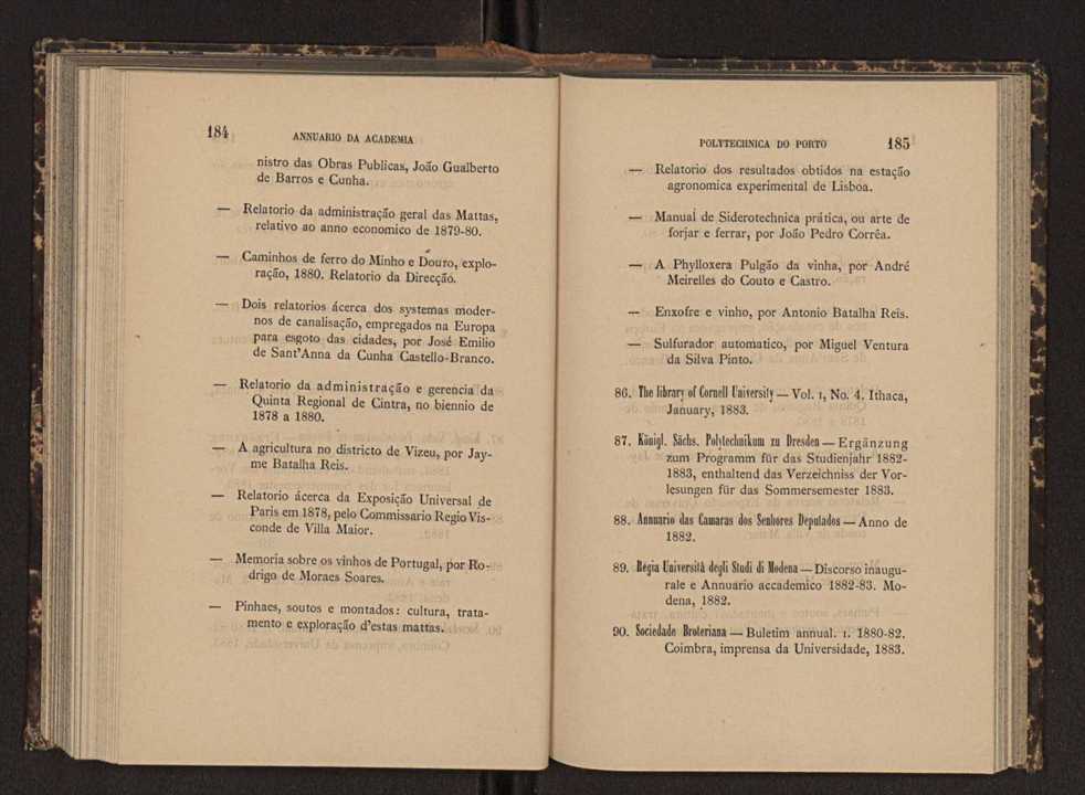 Annuario da Academia Polytechnica do Porto. A. 6 (1882-1883) / Ex. 2 97